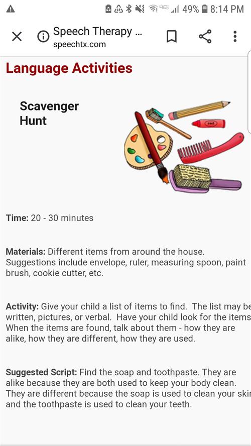 Scavenger Hunt 