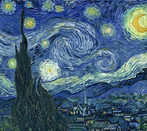 Photo of Starry Night painting 
