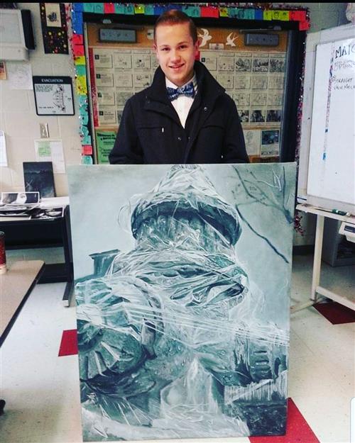 Fritz and his breakthrough painting 