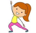 Kid stretching 